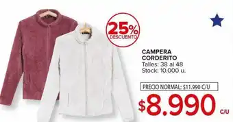Carrefour Maxi Camperas corderito oferta
