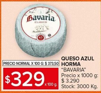 Carrefour Maxi Queso azul bavaria horma x 100g oferta