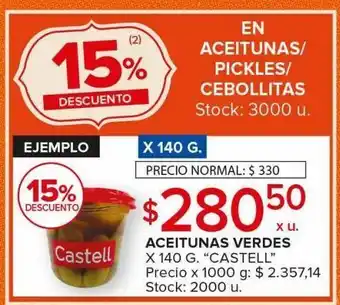 Aceituna verdes castell x 140g