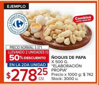 Carrefour Maxi Ñoquis de papa x 500g oferta