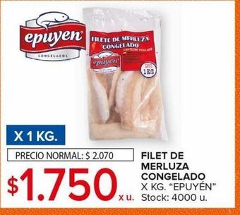Filet de merluza congelado epuyen x 1kg