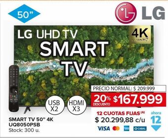 Carrefour Maxi Smart tv lg 50 4k oferta