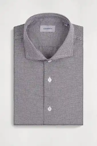 Macowens Camisa de vestir a cuadros negra oferta