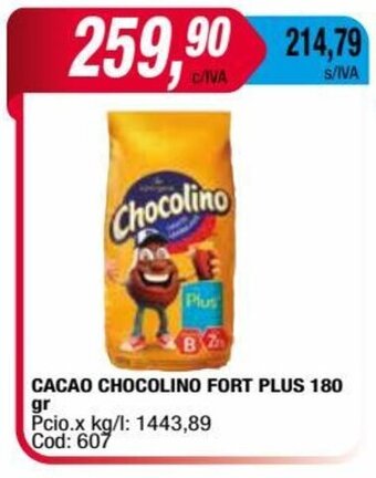 Maxiconsumo CACAO CHOCOLINO FORT PLUS 180 gr oferta