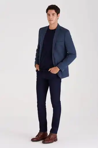 Macowens Saco motivo de punto azul oferta