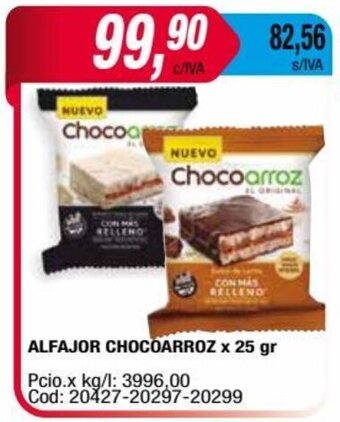 Maxiconsumo ALFAJOR CHOCOARROZ x 25 gr oferta
