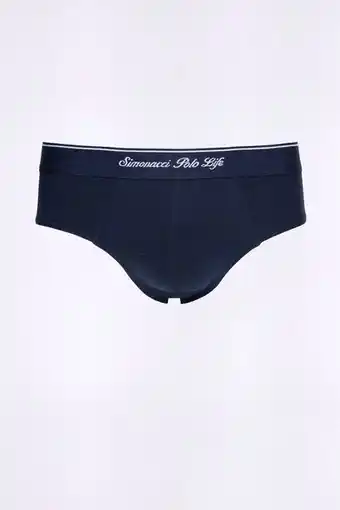 Macowens Slip de algodón liso azul marino oferta