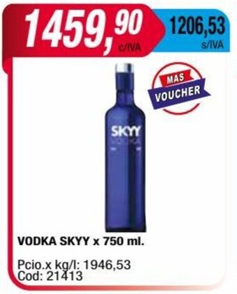 Maxiconsumo VODKA SKYY x 750 ml. oferta