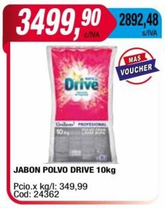 Maxiconsumo JABON POLVO DRIVE 10kg oferta