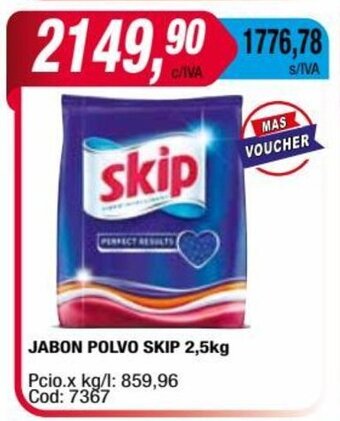 Maxiconsumo JABON POLVO SKIP 2,5kg oferta