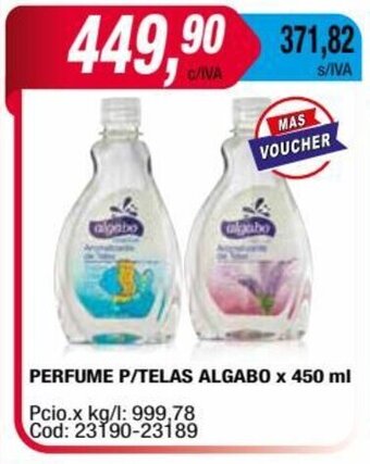 PERFUME P/TELAS ALGABO x 450 ml