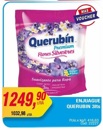 Maxiconsumo ENJUAGUE QUERUBIN 3lts oferta