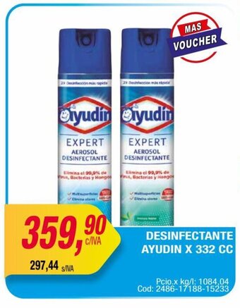 Maxiconsumo DESINFECTANTE AYUDIN X 332 CC oferta