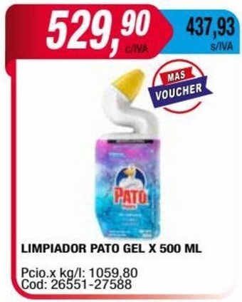 Maxiconsumo LIMPIADOR PATO GEL X 500 ML oferta