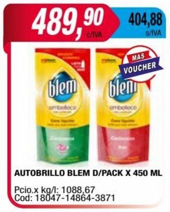 Maxiconsumo AUTOBRILLO BLEM D/PACK X 450 ML oferta