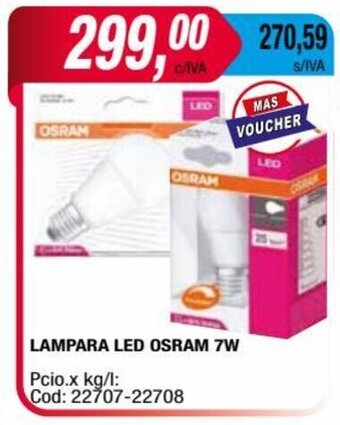Maxiconsumo LAMPARA LED OSRAM 7W oferta