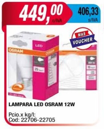 Maxiconsumo LAMPARA LED OSRAM 12W oferta