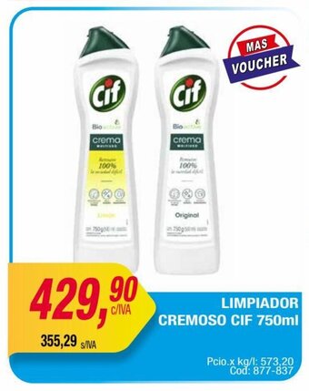 Maxiconsumo LIMPIADOR CREMOSO CIF 750ml oferta