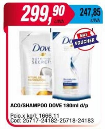 Maxiconsumo ACO/SHAMPOO DOVE 180ml d/p oferta