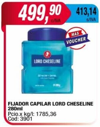 Maxiconsumo FIJADOR CAPILAR LORD CHESELINE 280ml oferta