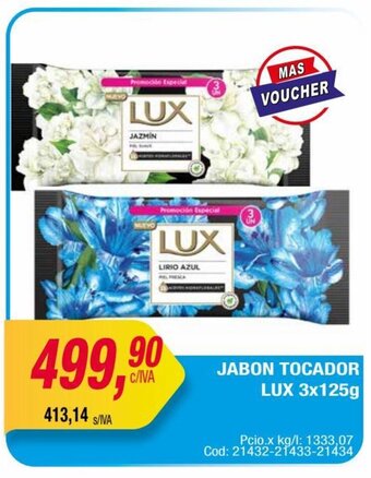 Maxiconsumo JABON TOCADOR LUX 3x125g oferta