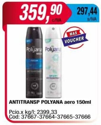 Maxiconsumo ANTITRANSP POLYANA aero 150ml oferta