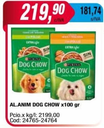 Maxiconsumo AL. ANIM DOG CHOW x100 gr oferta