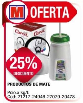 Maxiconsumo PRODUCTOS DE MATE oferta