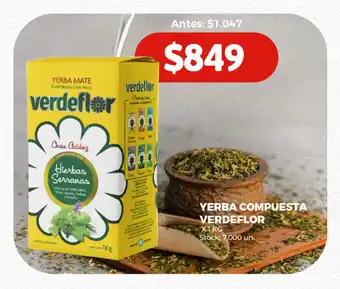 Super MAMI YERBA COMPUESTA VERDEFLOR X1KG oferta