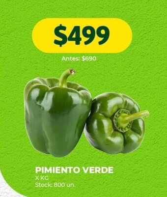 Super MAMI PIMIENTO VERDE X KG oferta