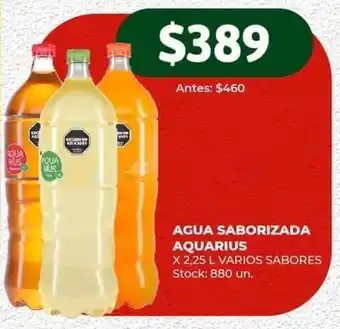 Super MAMI AGUA SABORIZADA AQUARIUS X 2,25 L VARIOS SABORES oferta