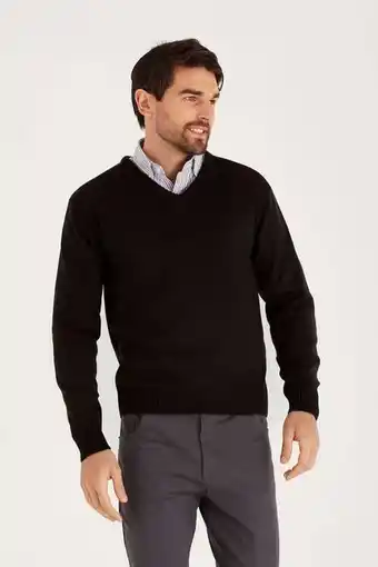 Macowens Sweater liso negro oferta