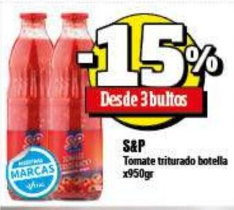Supermayorista Vital S&P Tomate triturado botella x950gr oferta