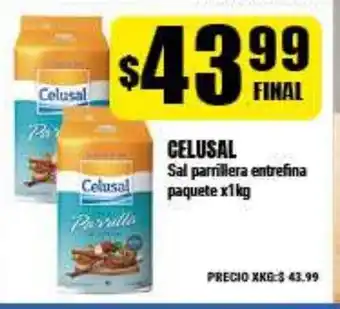 Supermayorista Vital Celusal Sal parrillera entrefina paquete x1kg oferta