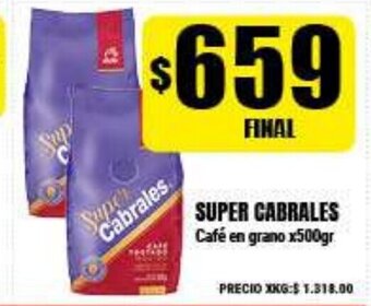 Supermayorista Vital Super Cabrales Café en grano x500gr oferta