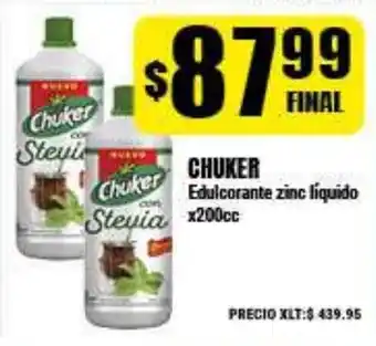 Supermayorista Vital Chuker Edulcorante zinc líquido x200cc oferta