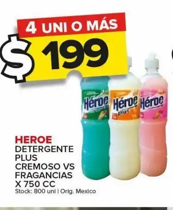 Carrefour Maxi Detergente heroe x 750cc oferta