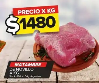 Matambre de novillo x kg