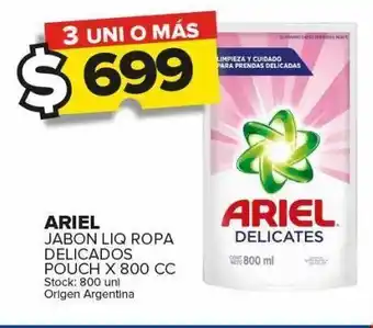 Carrefour Maxi Jabón líquido ariel x 800cc oferta