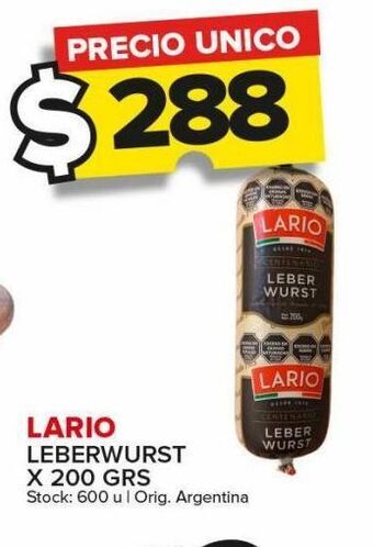 Carrefour Maxi Leberwurst lario x 200g oferta