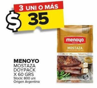 Carrefour Maxi Mostaza menoyo x 60g oferta
