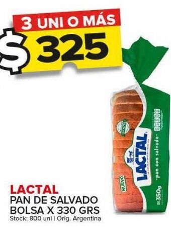 Carrefour Maxi Pan de salvado lactal x 330g oferta
