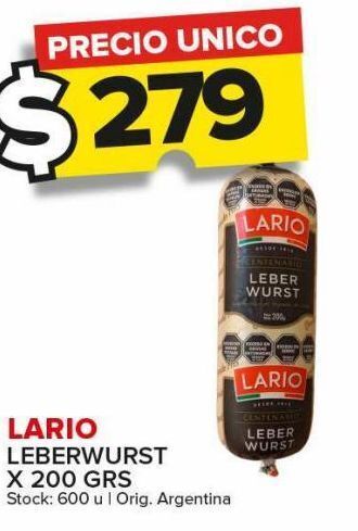 Carrefour Maxi Leberwurst lario 200g oferta
