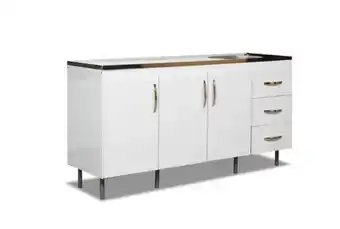 Blancoamor Bajo mesada arco 1.60 c/ 3 caj blanco oferta