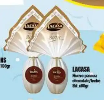 Supermayorista Vital Lacasa Huevo pascua chocolate/leche Bit.x80gr oferta