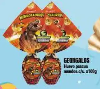 Supermayorista Vital Georgalos Huevo pascua mundos.c/c. x100g oferta