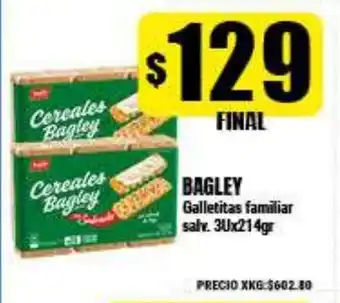 Supermayorista Vital Bagley Galletitas familiar salv.3ux214gr oferta