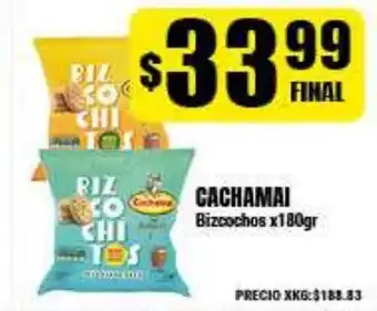 Supermayorista Vital Cachamai Bizcochos x180gr oferta