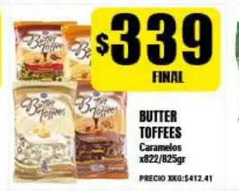 Supermayorista Vital Butter Toffees Caramelos x822/825gr oferta