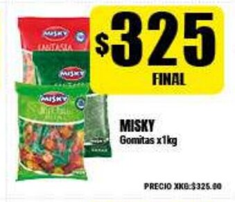 Supermayorista Vital Misky Gomitas x1kg oferta